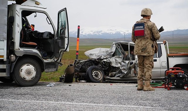 Erzurum jandarma bölgesinde bir ayda 23 trafik kazası