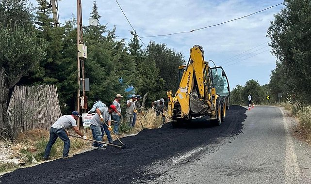 Gadana Plajı'na giden yol, bayram öncesinde hazır hale getirildi