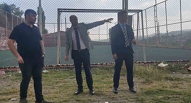 Gökler beldesinde spor yatırımlarını inceledi