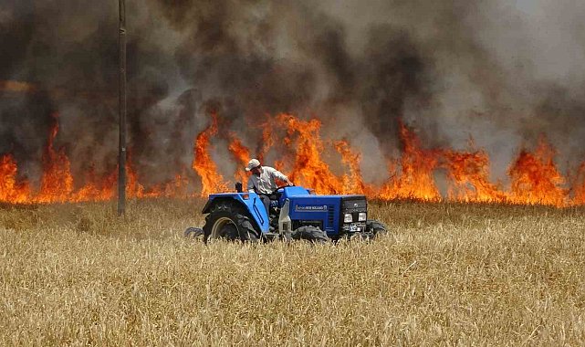 İl Tarım ve Orman Müdürlüğü'nden biçerdöverlere yangın tüpü bulundurun uyarısı