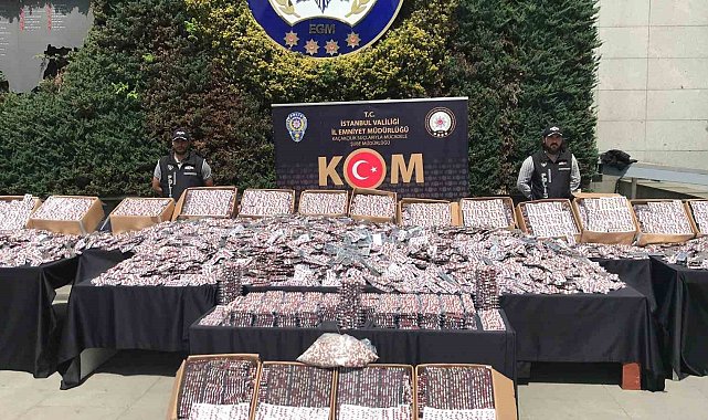 İstanbul'da uyuşturucu operasyonu: Toplam 355 bin 904 tablet hap ele geçirildi
