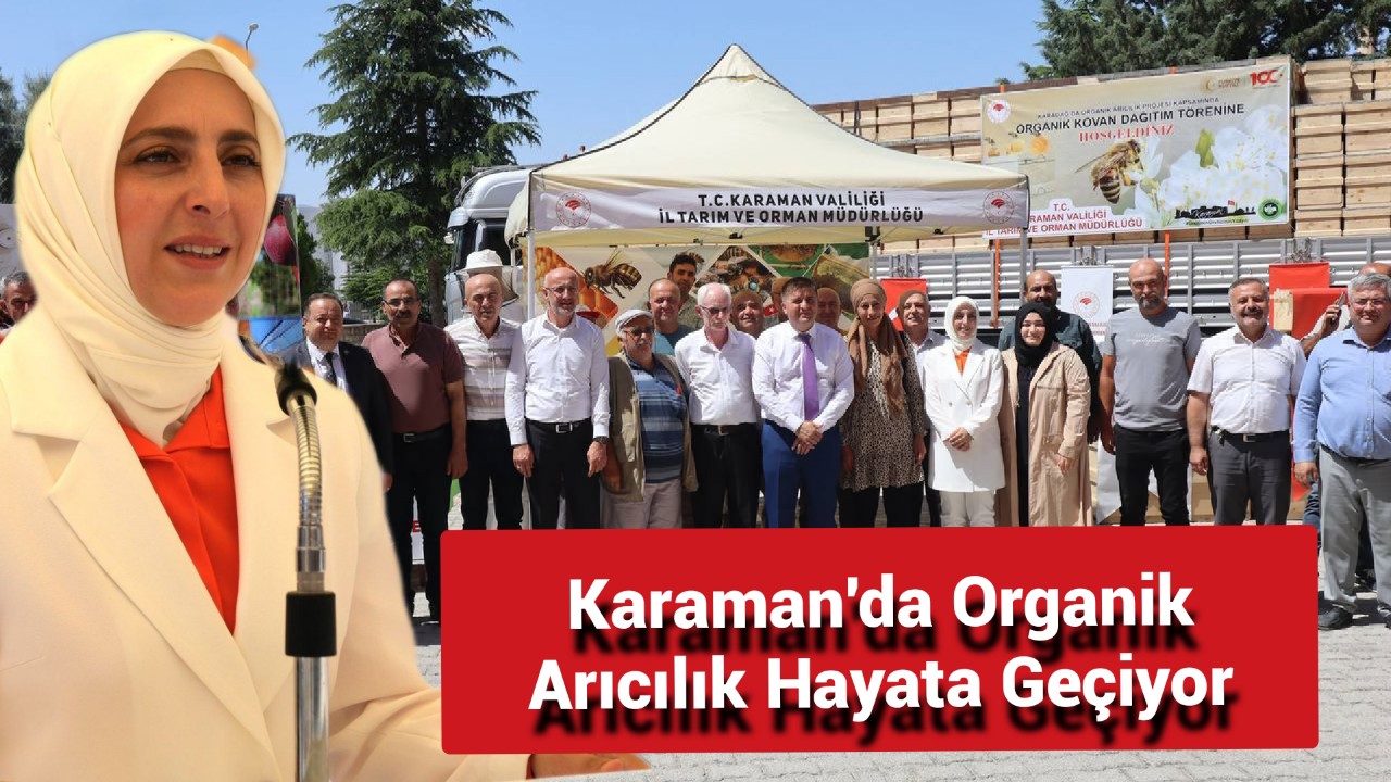 Karaman'da Organik Arıcılık Hayata Geçiyor.