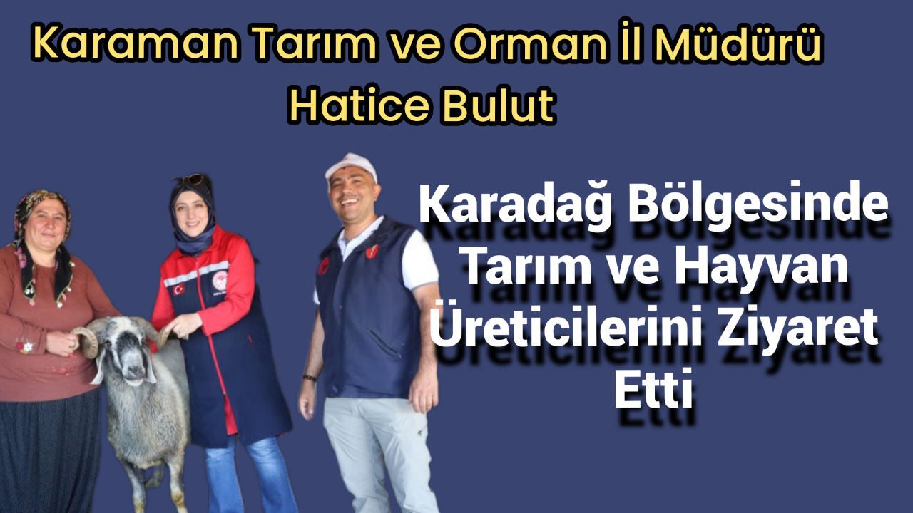 Karaman Tarım ve Orman İl Müdürü Hatice Bulut'tan Hayvan Üreticilerine Ziyaret