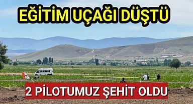 Kayseri'de SF-260D tipi eğitim uçağı düştü iki pilot şehit oldu