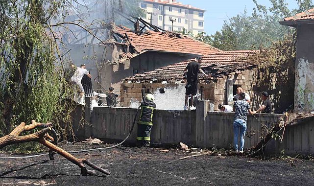 Kayseri'de tüp deposunda yangın