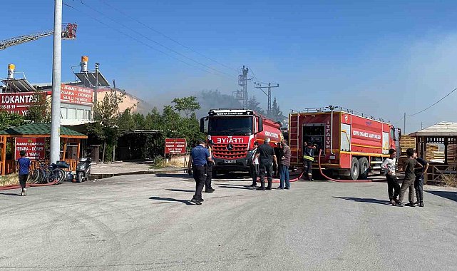 Konya'da sanayi sitesinde yangın paniği