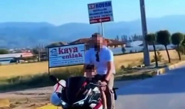 Küçük çocuklara motosiklet kullandırıp sosyal medyada paylaştılar