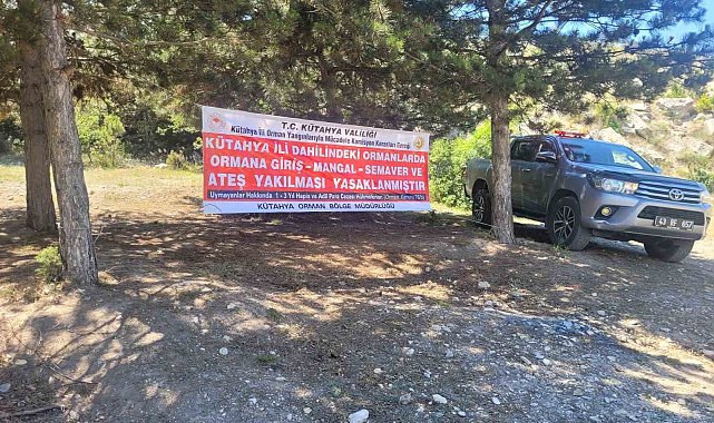 Kütahya'da orman yangınlarına karşı seferberlik