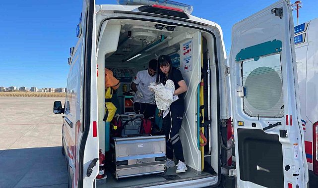 Mardin'deki hasta bebek ambulans uçakla İstanbul'a sevk edildi