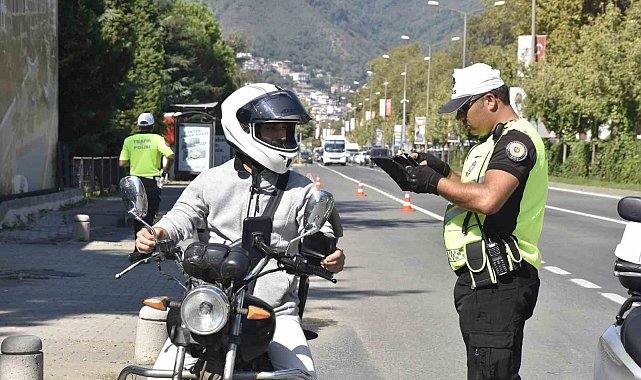 Ordu'da bir haftada yaklaşık 14 bin araç ve sürücüsü denetlendi