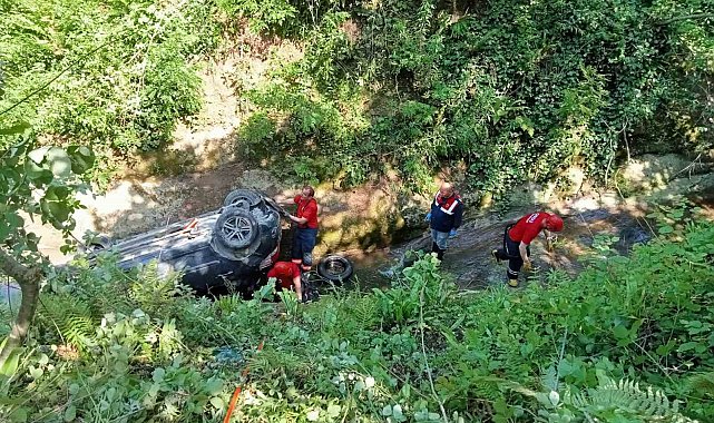 Ordu'da otomobil uçuruma yuvarlandı: 1 ölü