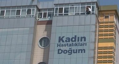 Özel hastanenin son kat penceresine 'tarzan' gibi tırmandı, intihar girişiminde bulundu