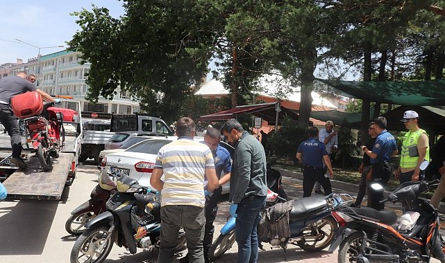 Polisten tescilsiz motosiklet sürücülerine yönelik denetim