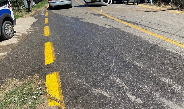 Sakarya'da kamyonet takla attı: 1 yaralı