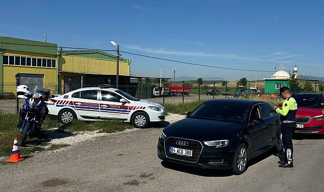 Salihli Jandarma bayram denetiminde