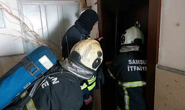 Samsun'da yangın paniği