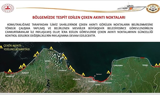 Samsun'da yüzme alanları ile tehlikeli ve yasak alanlar belirlendi