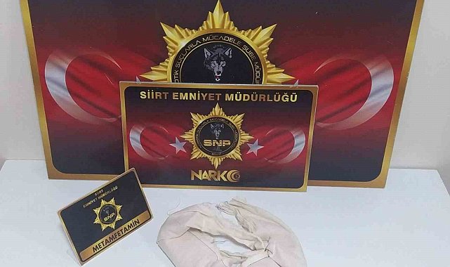 Siirt'te 491 gram metamfetamin ele geçirildi