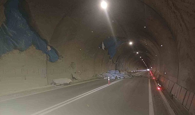 Yusufeli Barajı sonrası yapılan T14 Tüneli'nde çatlaklar yerini çökmelere bıraktı