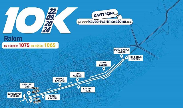 4'üncü Uluslararası Kayseri Yarı Maratonu kayıtları sürüyor