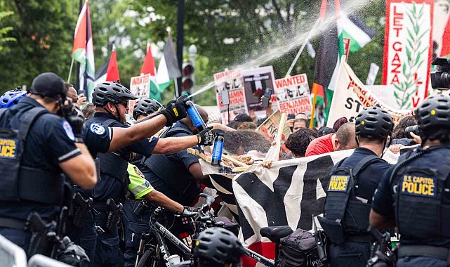 ABD'de Netanyahu karşıtı protesto: Çok sayıda gösterici gözaltına alındı