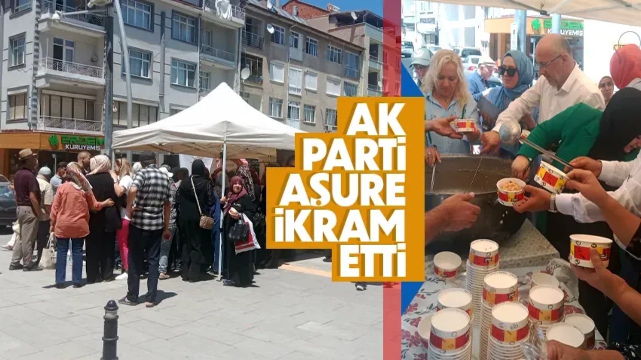 AK Parti Karaman Teşkilatı vatandaşa Aşure ikramında bulundu.