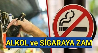 Alkol ve sigaraya zam geldi