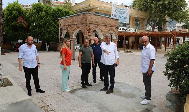 Altınoluk'un tarihi Çınaraltı Çay Bahçesi yeniden açılıyor