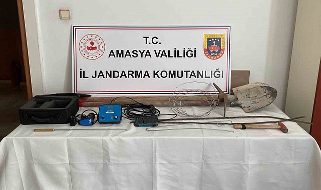 Amasya'da kaçak kazı operasyonu: 11 gözaltı