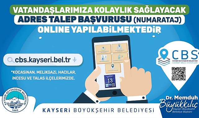 Büyükşehir'in adres talep başvuruları 'çevrimiçi' yapılıyor