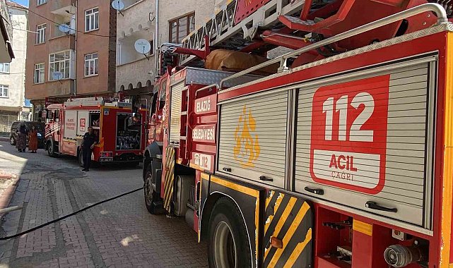 Elazığ'da ikamet yangını