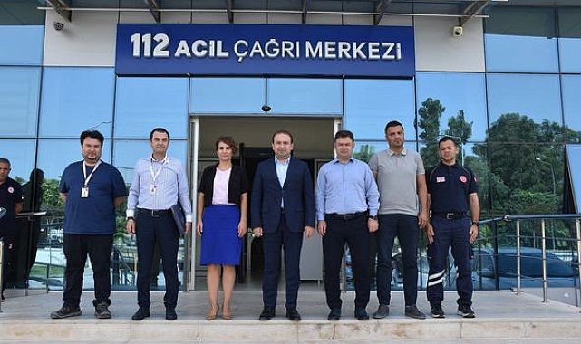 İl Sağlık Müdürü Şenkul, 112 Acil Çağrı Merkezi'ndeki çalışmaları inceledi