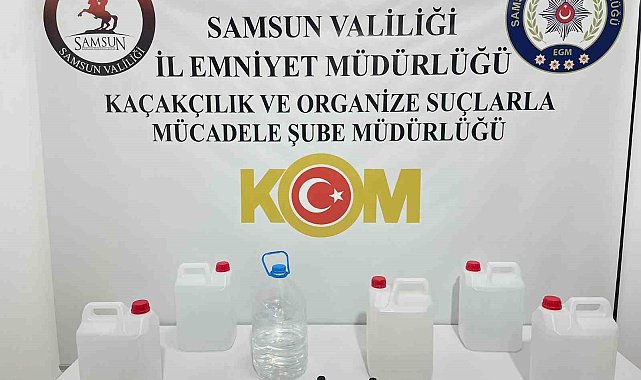 İşyerinde etil alkol ele geçirildi