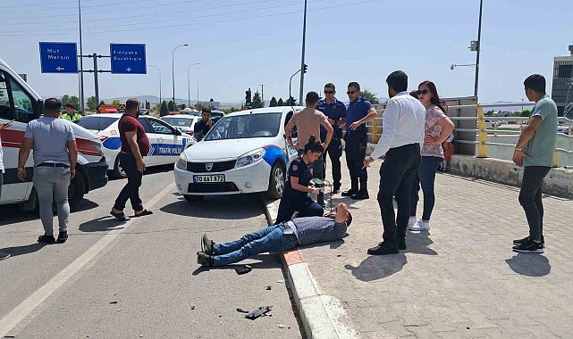 Karaman'da 2 otomobil çarpıştı: 2 yaralı