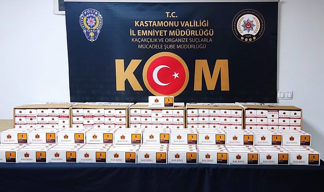 Kastamonu'da 20 bin boş makaron ele geçirildi