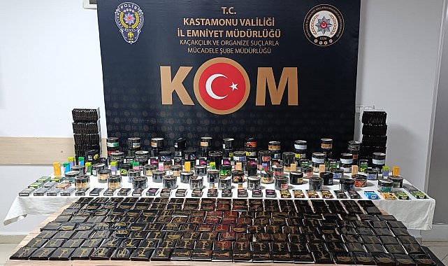 Kastamonu'da binlerce makaron ele geçirildi