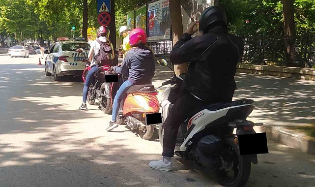 Kastamonu'da motosiklet sürücülerine sıkı denetim
