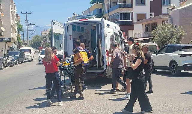 Kaza yapan motosiklet sürücüsü hastanelik oldu