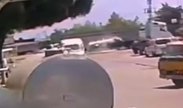 Kazaya sebebiyet verdiği iddia edilen tırın görüntüsü ortaya çıktı