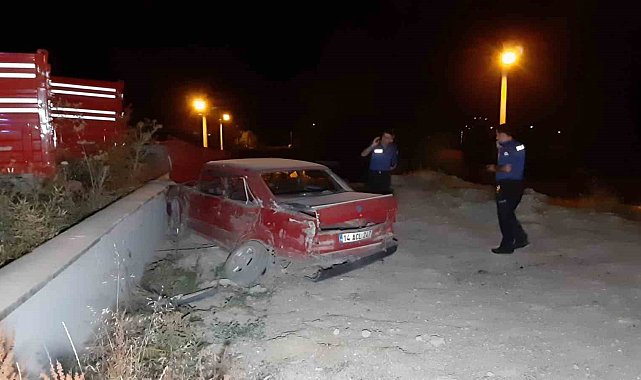 Kontrolden çıkan otomobil duvara çarptı: 1 ölü