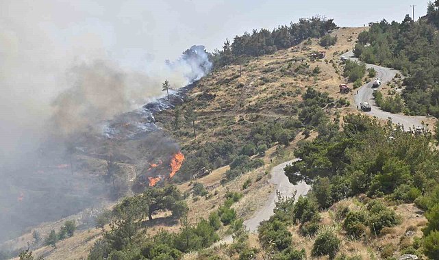 Manisa Büyükşehir İtfaiyesi evleri yanmaktan kurtardı