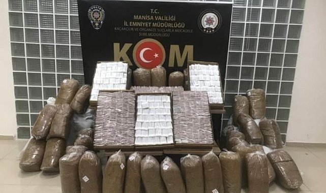 Manisa'da kaçak tütün operasyonu