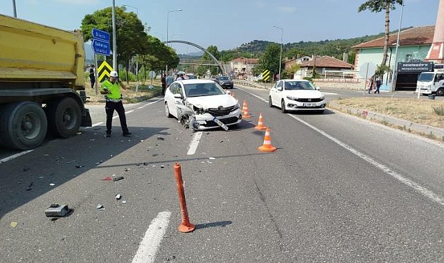 Otomobil ile tır çarpışırken, 1 kişi yaralandı