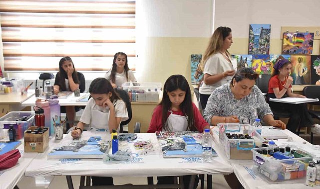 Şahinbeyli kadınlar resim kurslarına akın ediyor