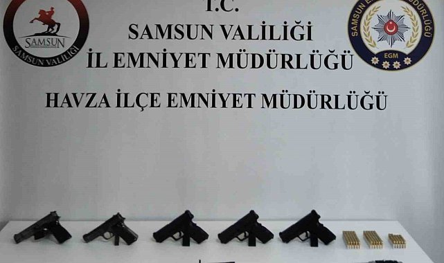 Samsun'da kaçak silah ticareti operasyonu