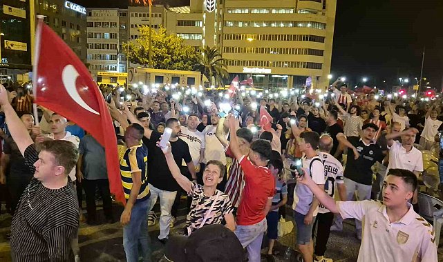 Samsun'da milli sevinç