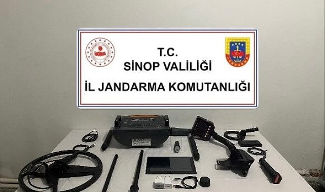 Sinop'ta izinsiz kazıya suçüstü