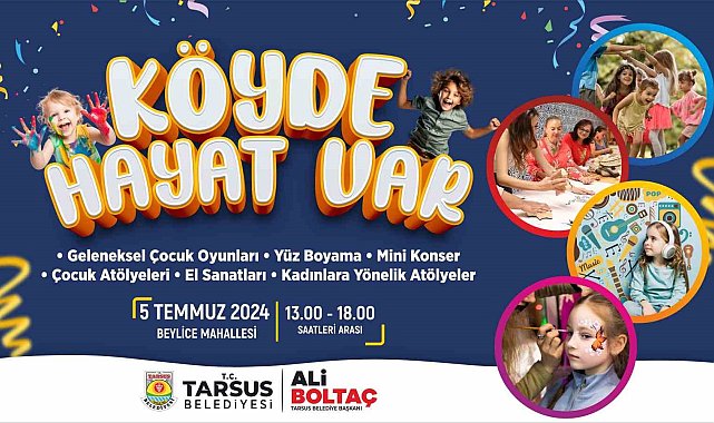 Tarsus'ta 'Köyde hayat var' etkinliği başlıyor