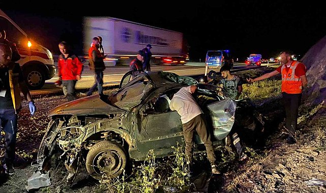 TEM'de feci kaza: 1 ölü, 2 yaralı