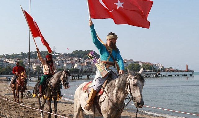 Ünye'de atlı gösteriler heyecanı yaşandı